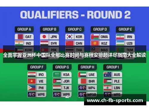 全面掌握亚洲杯中国队全部比赛时间与赛程安排超详尽指南大全解读 全面掌握亚洲杯中国队全部比赛时间与赛程安排超详尽指南大全解读